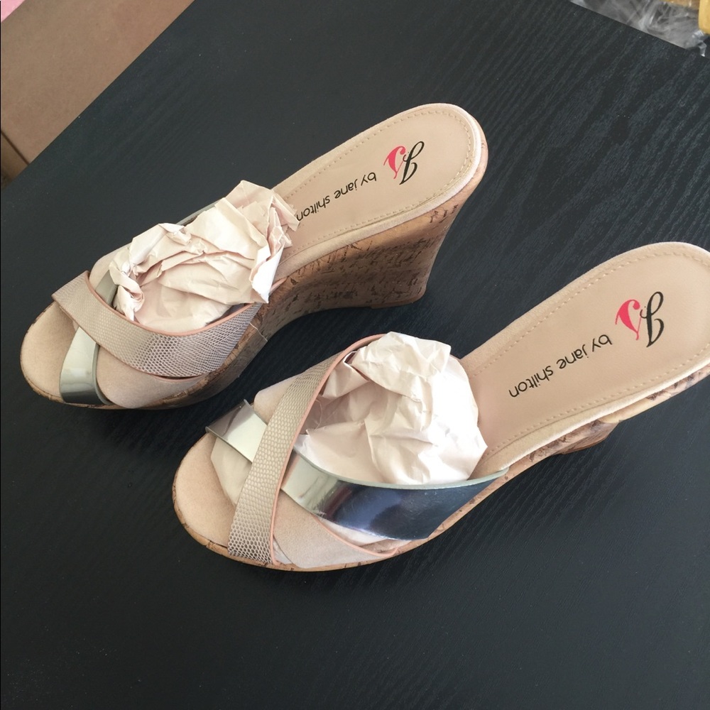 Cork Wedge Mule